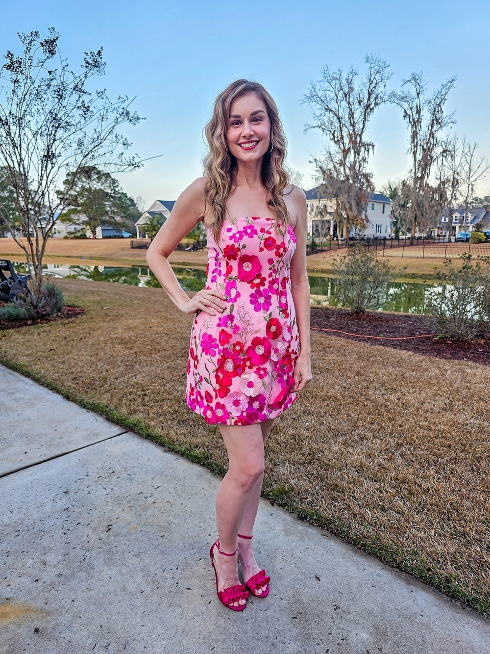Vici Celestial Bloom Floral Strapless Mini Dress - Picture 6 of 7
